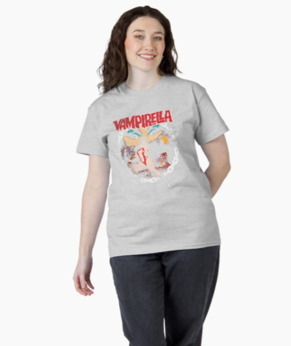 Vampirella Style Design Classic T Shirt Ash Grey